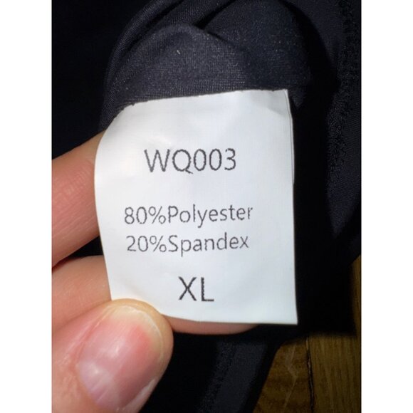 Efan Black High-Neck Sleeveless Crop Top XL Yoga Gym Athletic‎ Sports Stretch - Picture 4 of 7